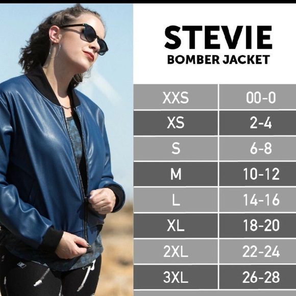 LuLaRoe Stevie Holiday Elegant Collection Black Gold Bomber Jacket Size L NWT - Picture 8 of 9